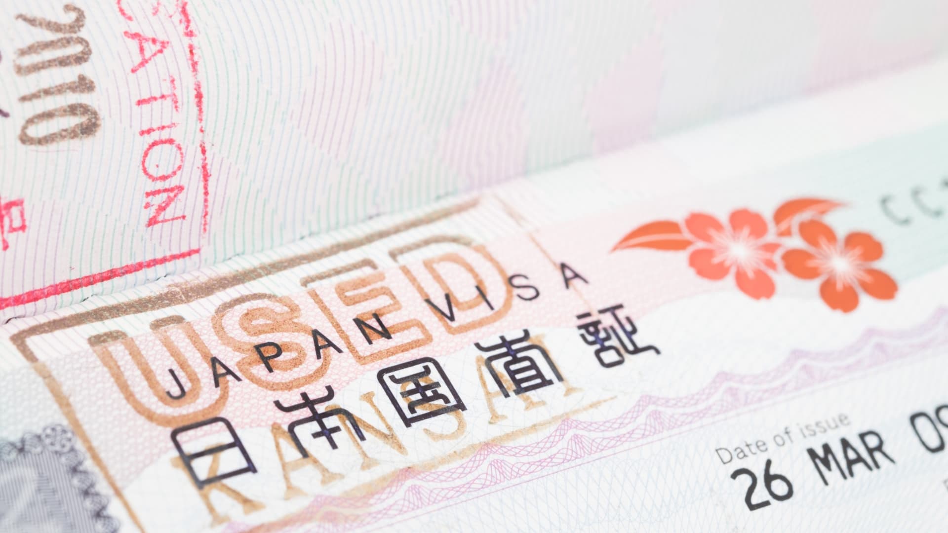 Visum, Verwaltungsformalitäten und Einreisebedingungen für Japan